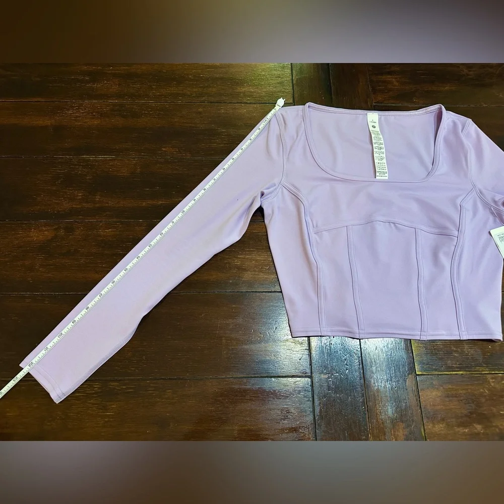 NWT Lululemon Waist-Seamed Nulu Long-Sleeve Shirt - Lilac Ether - 6 - Picture 12 of 12